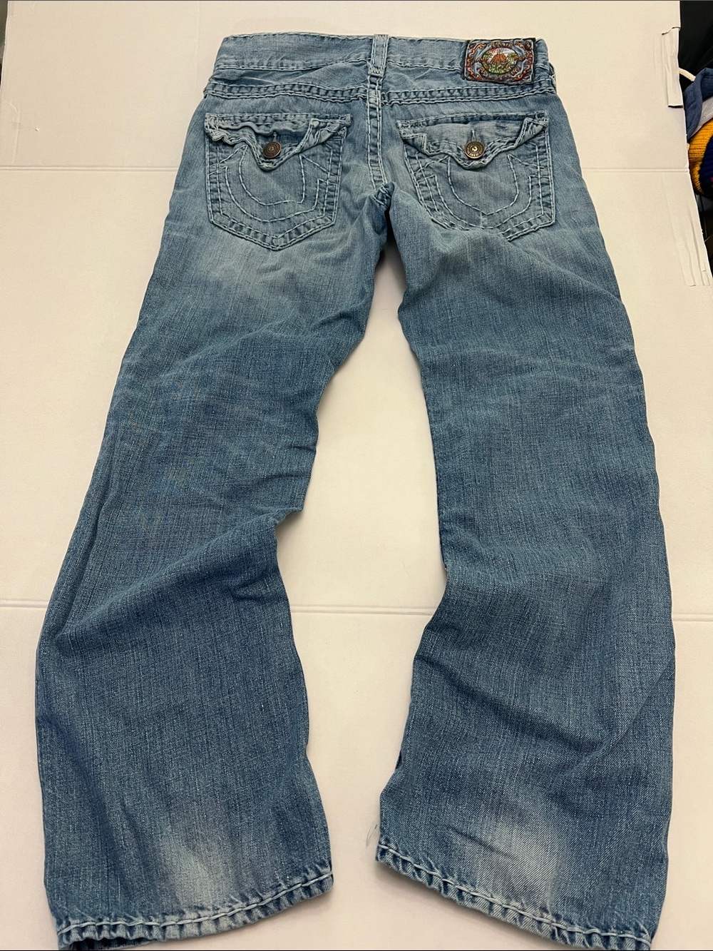 True Religion Y2K Ricky Buddha Volcano Mountain Peace relaxed fit Men’s jeans 34